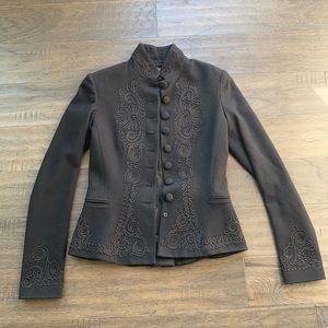 Ralph Lauren Mandarin Collar Button Coat